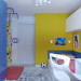 Kinderzimmer in 3d max corona render Bild