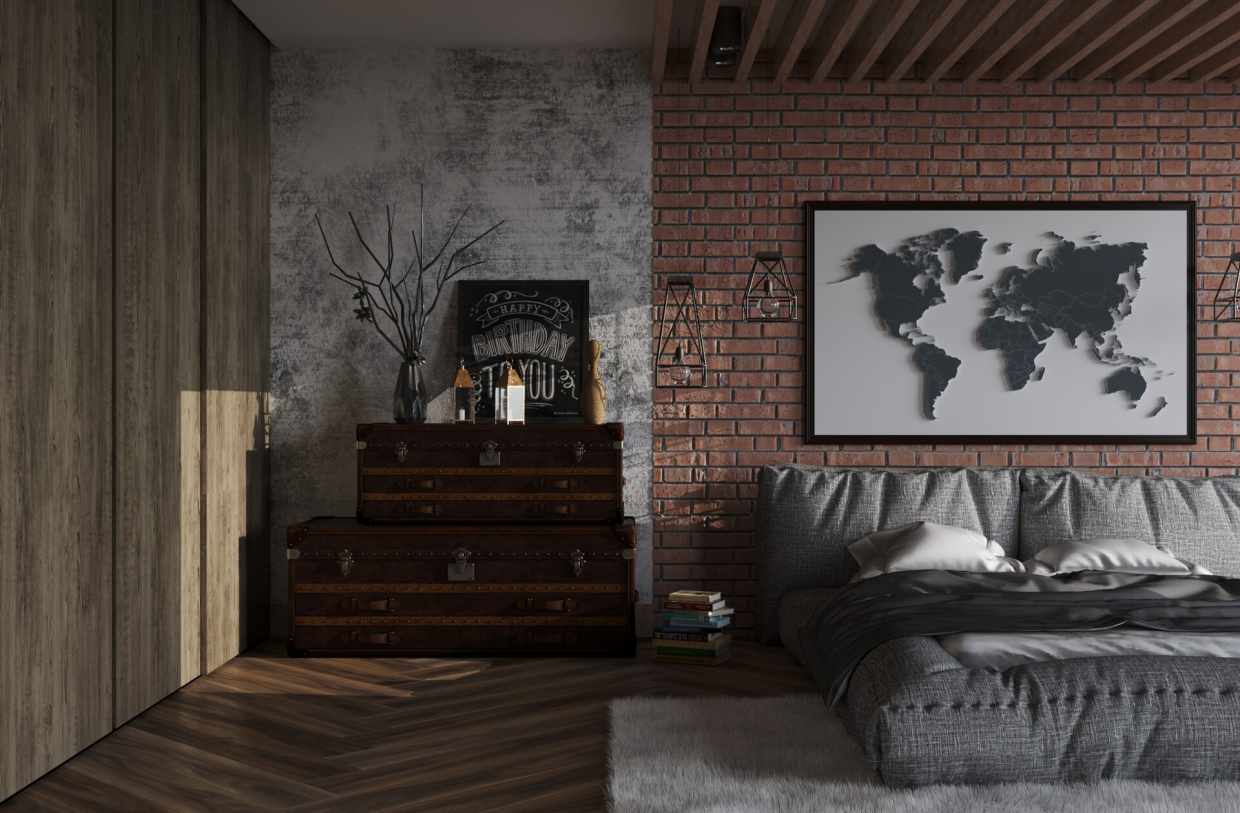 Visualisation de référence, loft. dans 3d max corona render image