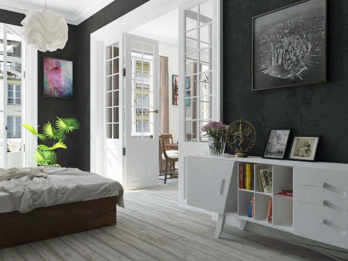 Open doors. in 3d max vray 3.0 image