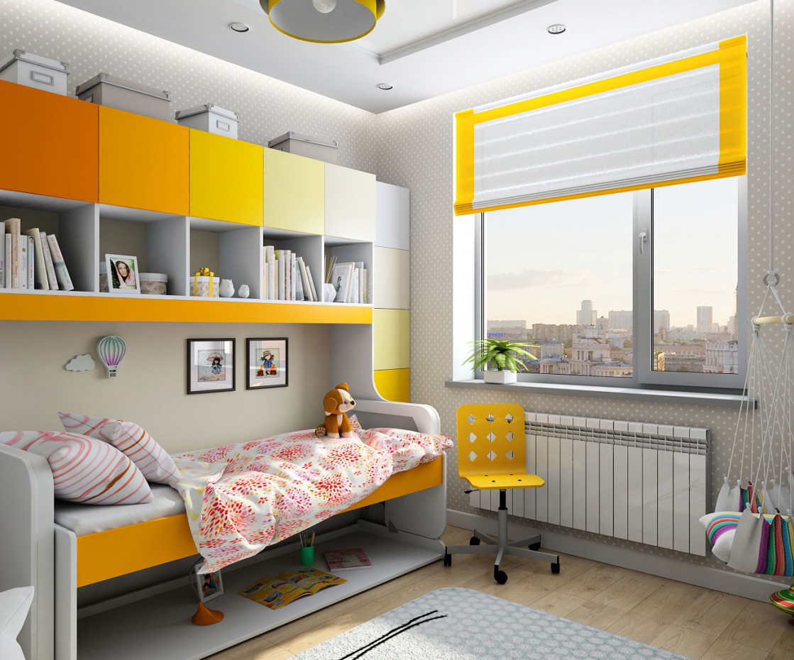 design de interiores para menina das crianças em Chernigov em 3d max vray 1.5 imagem