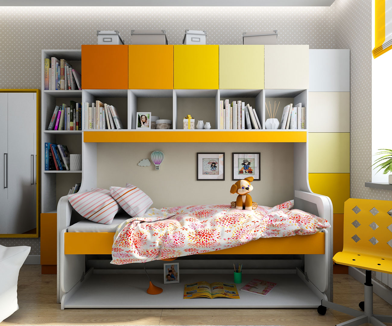 Interior design per la bambina dei bambini in Chernigov in 3d max vray 1.5 immagine