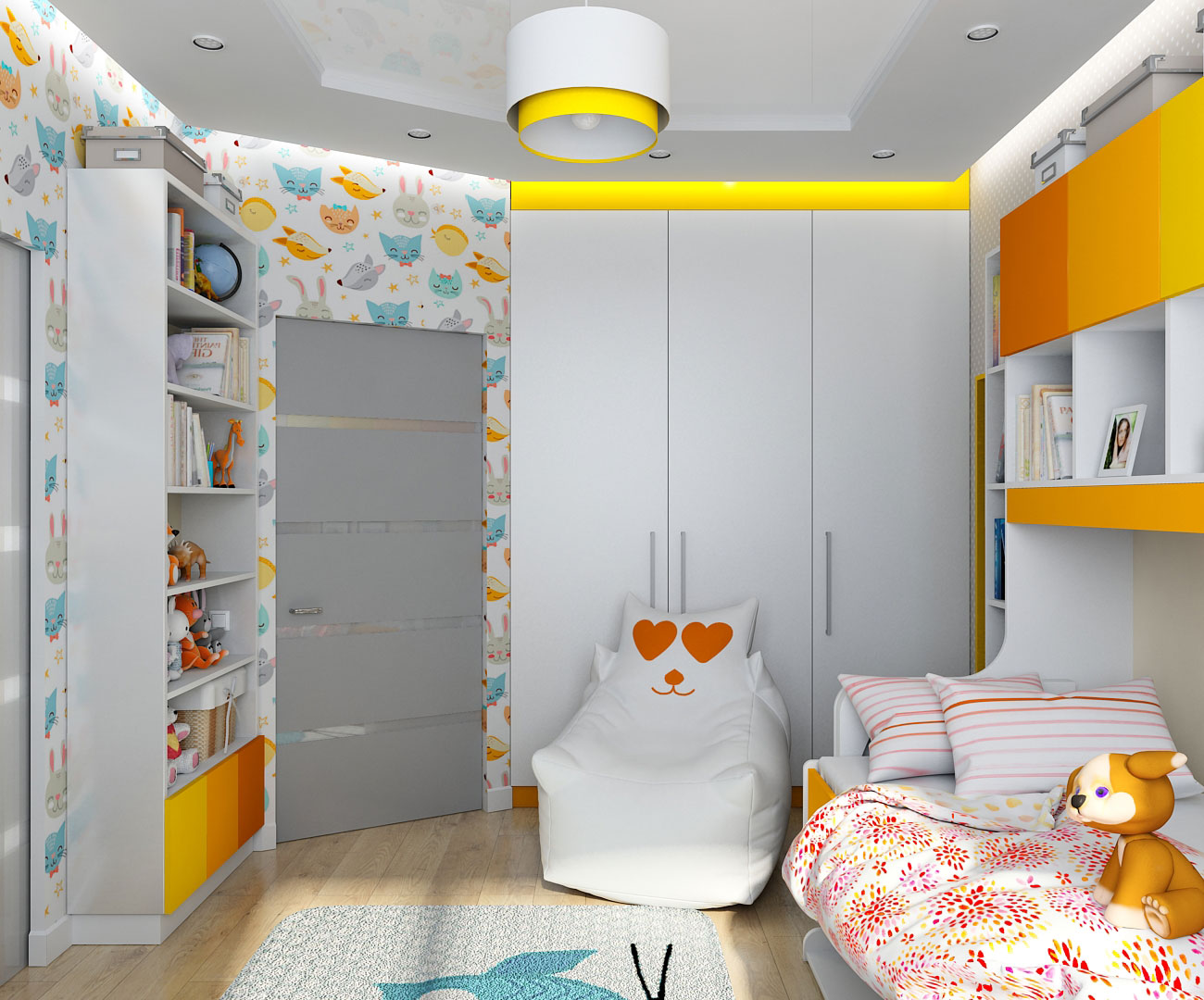 Interior design per la bambina dei bambini in Chernigov in 3d max vray 1.5 immagine