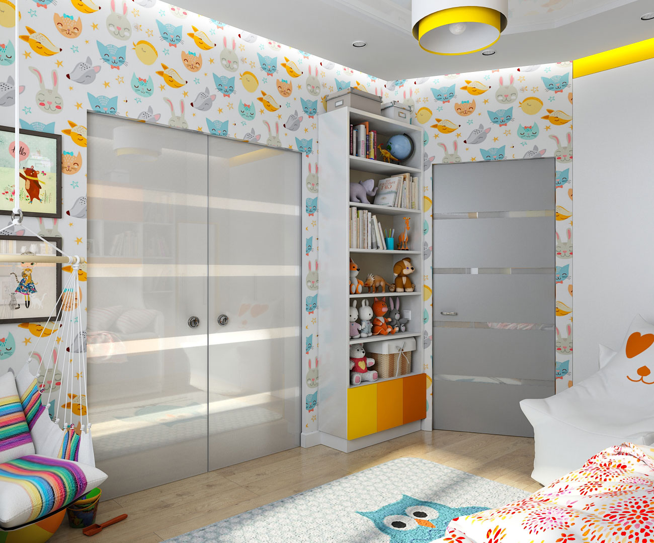 Interior design per la bambina dei bambini in Chernigov in 3d max vray 1.5 immagine