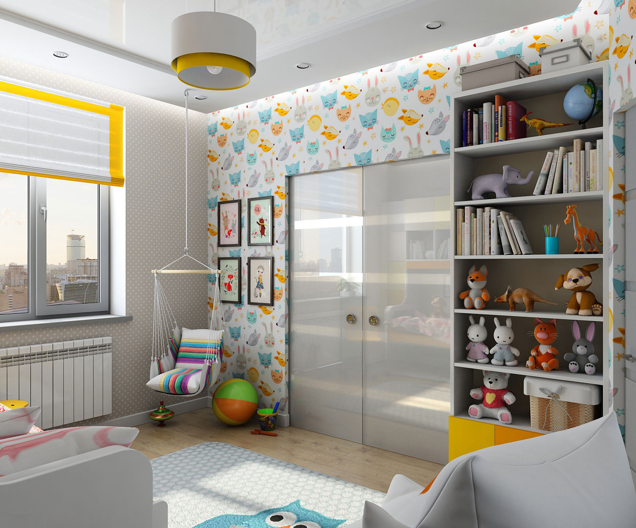 Interior design per la bambina dei bambini in Chernigov in 3d max vray 1.5 immagine