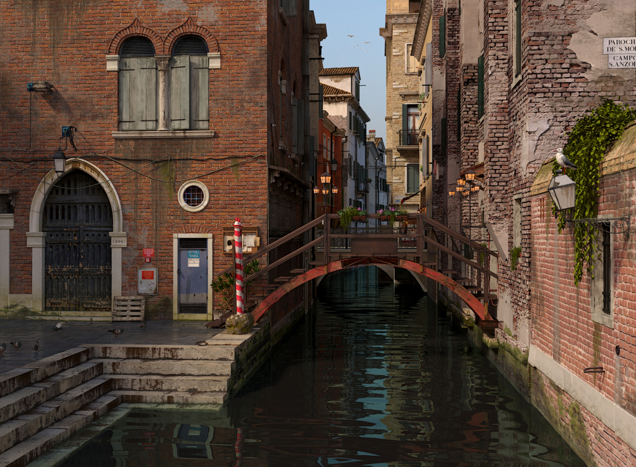 Venezia dans 3d max corona render image