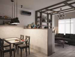 loft yemek-oturma odası