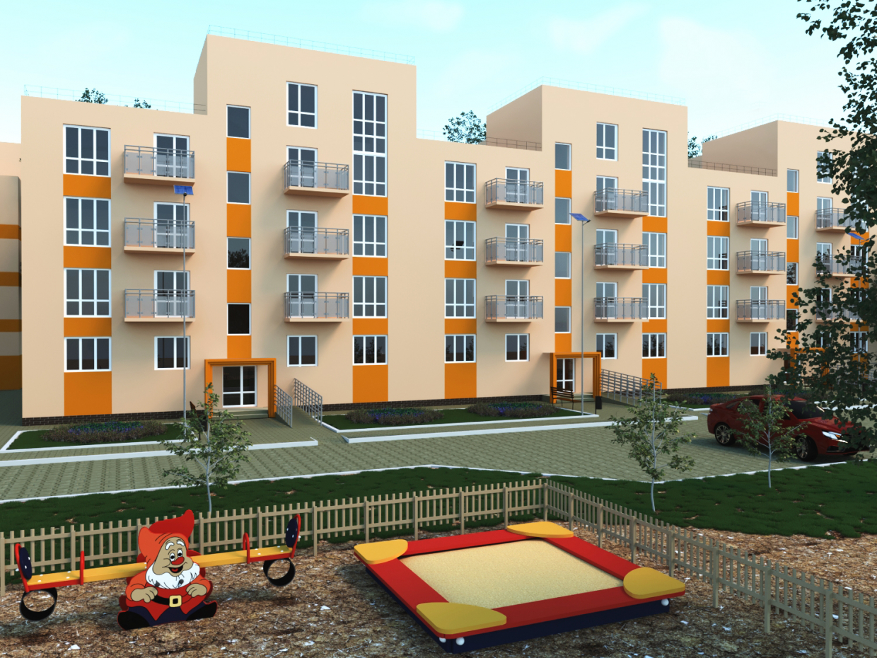 maison appartement dans 3d max corona render image