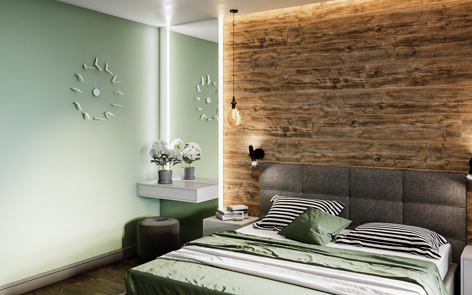 imagen de Dormitorio en 3d max corona render