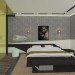 sketches to the bedroom in 3d max vray image