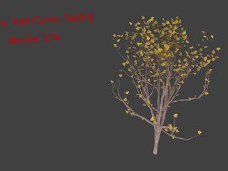 Blender 2.76 add-ons Curve Sapling