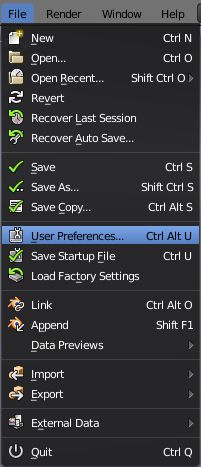 blender user preferences