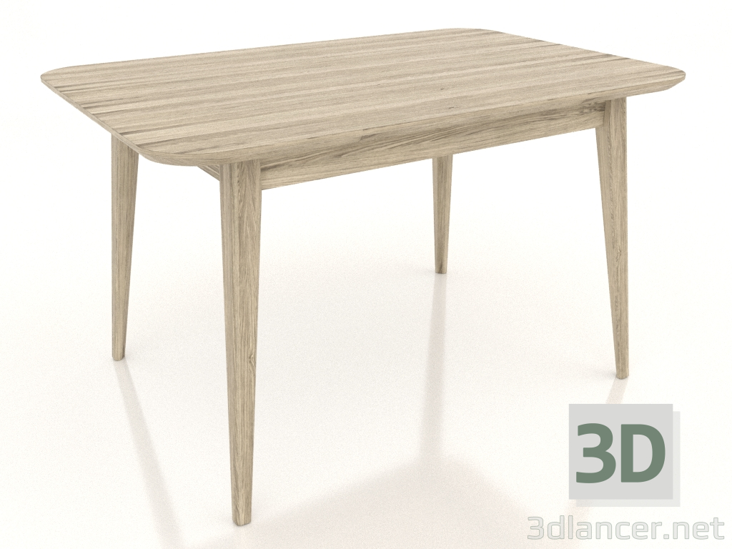 3d model Mesa de comedor 1200x800 mm (roble aclarado) - vista previa