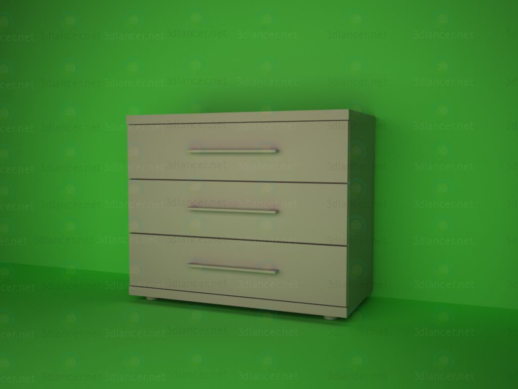 modèle 3D Commode - preview