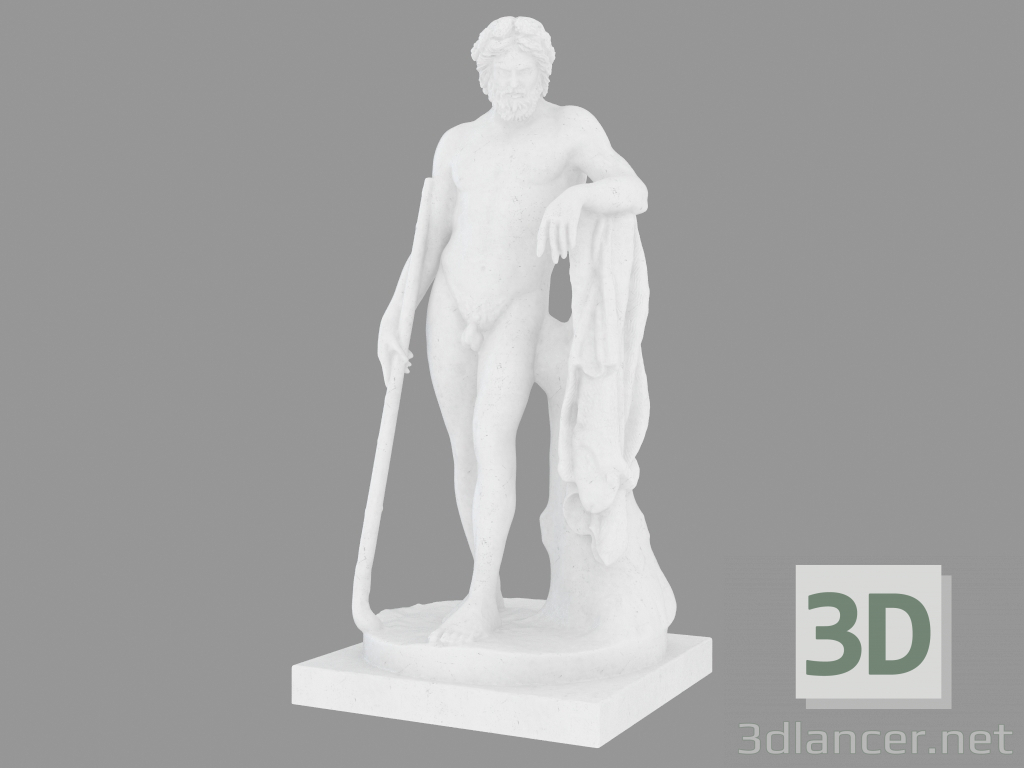 3d model Marble Sculpture Aristee God of Gardens - preview