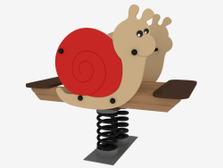 Rocking chair of a children's playground Snail (6133)