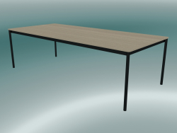 Mesa retangular Base 250x110 cm (Carvalho, Preto)