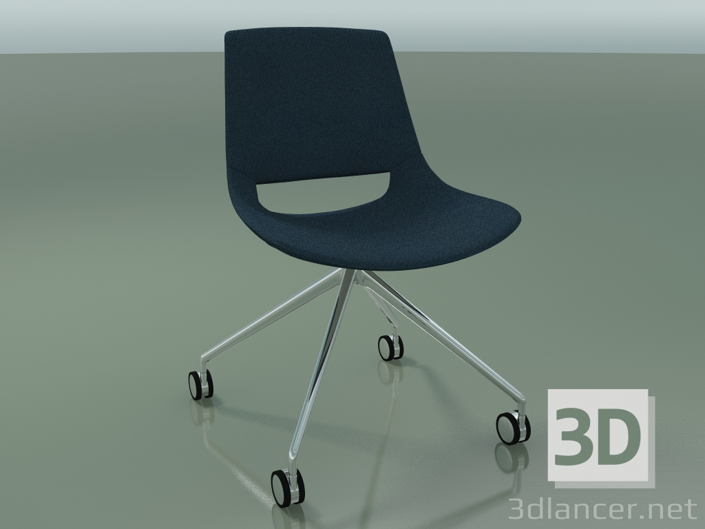 3d model Chair 1216 (4 castors, fixed overpass, fabric upholstery, CRO) - preview