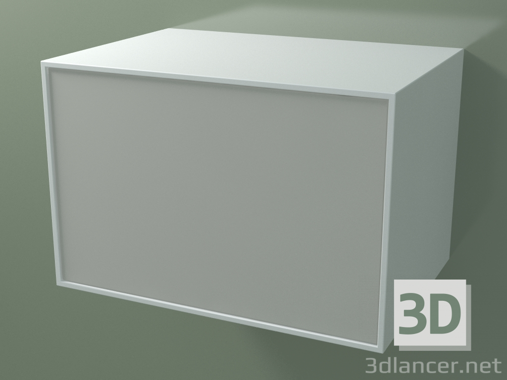 3d model Caja (8AUCCB03, Glacier White C01, HPL P02, L 72, P 50, H 48 cm) - vista previa