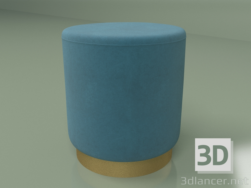 3d model Pouffe Dior diameter 40 (blue) - preview