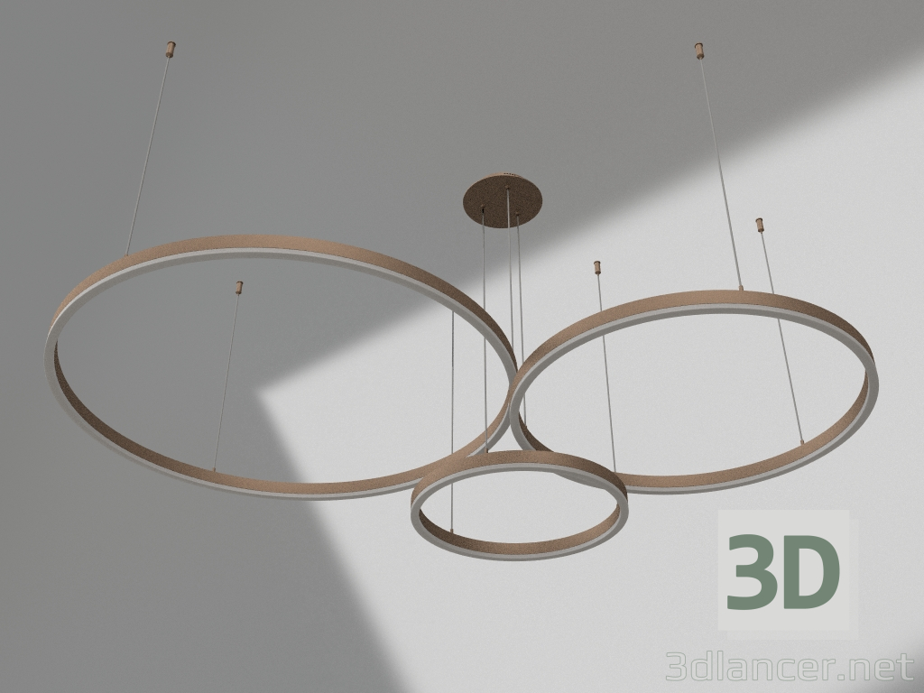 Modelo 3d Suspensão Thor café d80+60+40 (08223,04) - preview