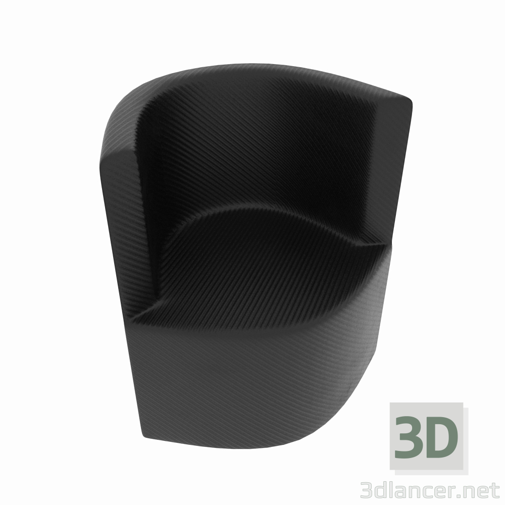 3D Plastik sandalye modeli satın - render