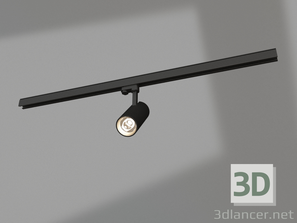 modello 3D Lampada LGD-GERA-4TR-R74-20W Warm3000 (BK, 24 gradi, 230V, DALI) - anteprima