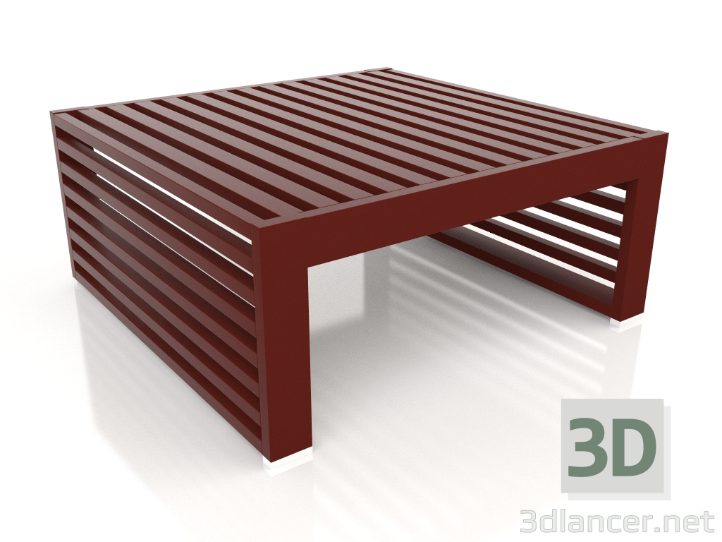 3d model Mesa auxiliar (rojo vino) - vista previa