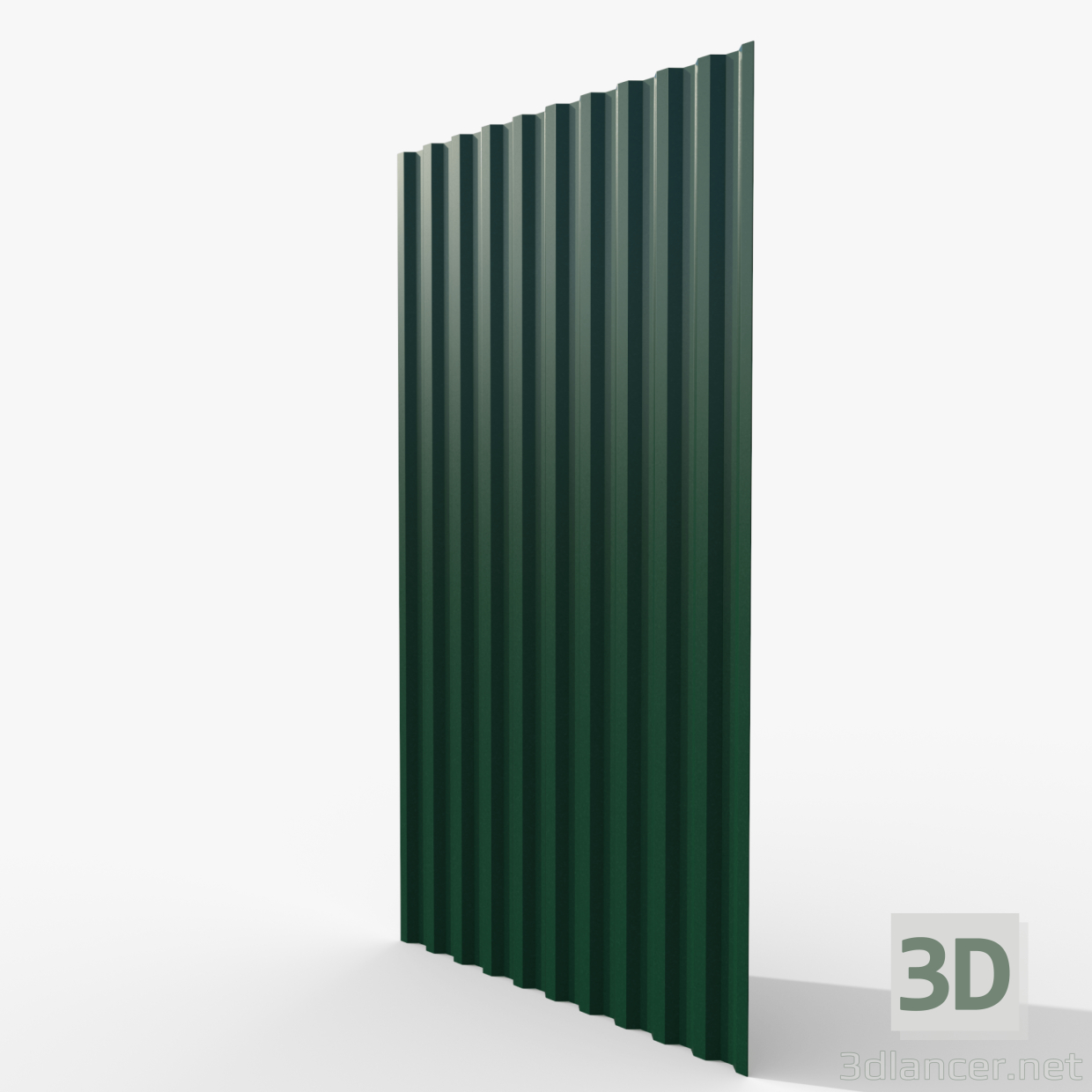 modèle 3D de Tôle profilée vert acheter - rendu