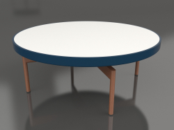 Стол журнальный круглый Ø90x36 (Grey blue, DEKTON Zenith)
