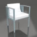 3d model Dining chair (Blue gray) - preview