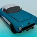 3d model Corvette 1957 - vista previa