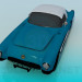 3d model Corvette 1957 - vista previa