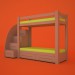 Modelo 3d Cama de beliche - preview