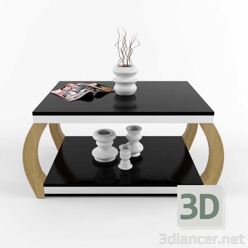 Modelo 3d Mesa de centro com - preview