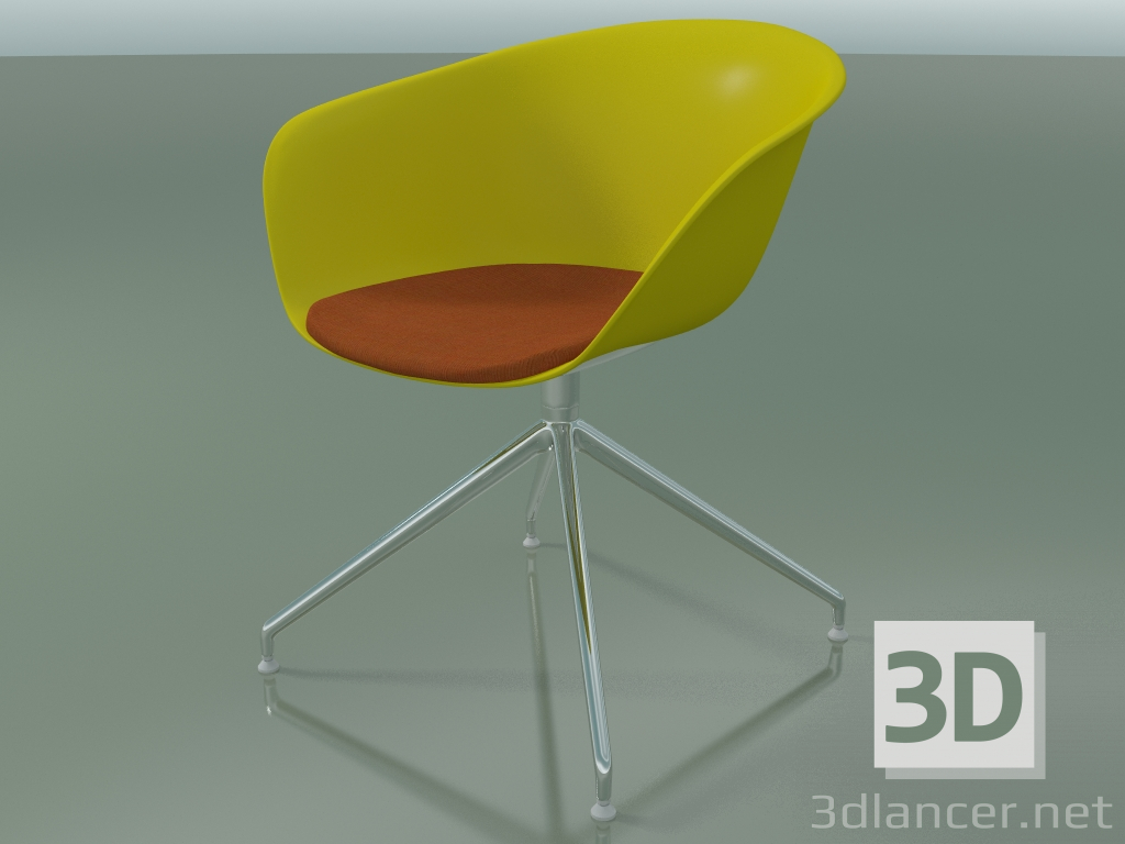 modèle 3D Chaise 4226 (sur un survol, pivotante, avec un coussin sur le siège, PP0002) - preview