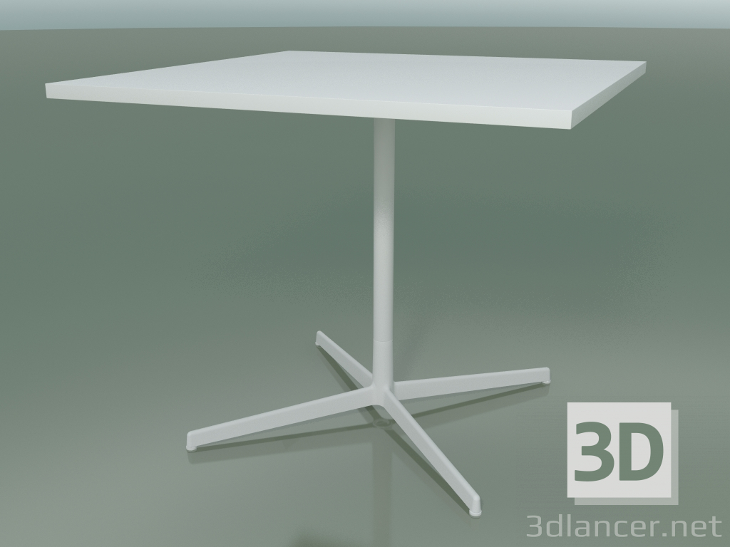 3D modeli Kare masa 5511, 5531 (H 74 - 89x89 cm, Beyaz, V12) - önizleme