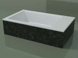 Lavabo sobre encimera (01R131102, Nero Assoluto M03, L 60, P 36, H 16 cm)