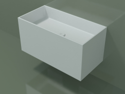 Lavabo sospeso (02UN42101, Glacier White C01, L 72, P 36, H 36 cm)