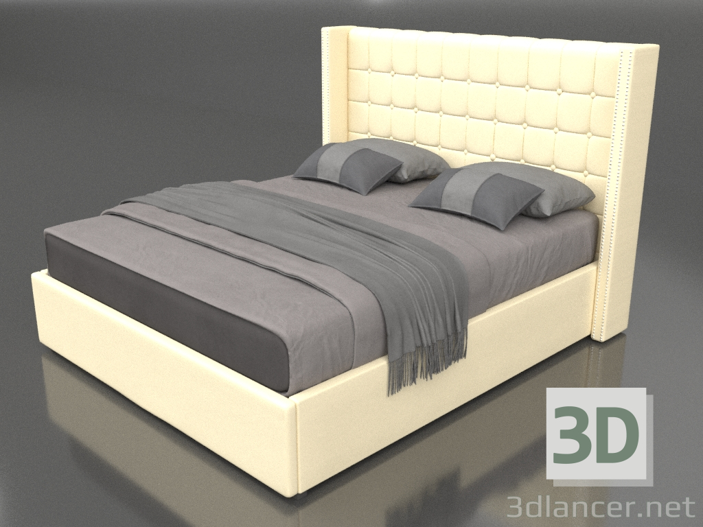 modèle 3D Lit Vivien 180x200 (1) - preview