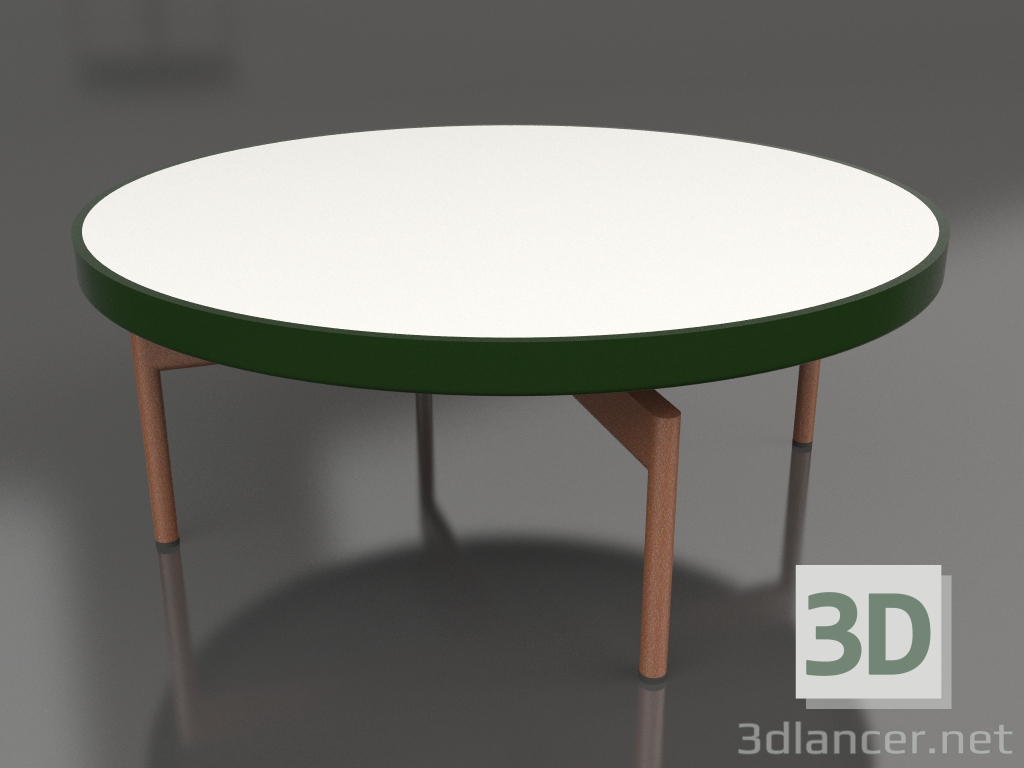 3d модель Стіл журнальний круглий Ø90x36 (Bottle green, DEKTON Zenith) – превью