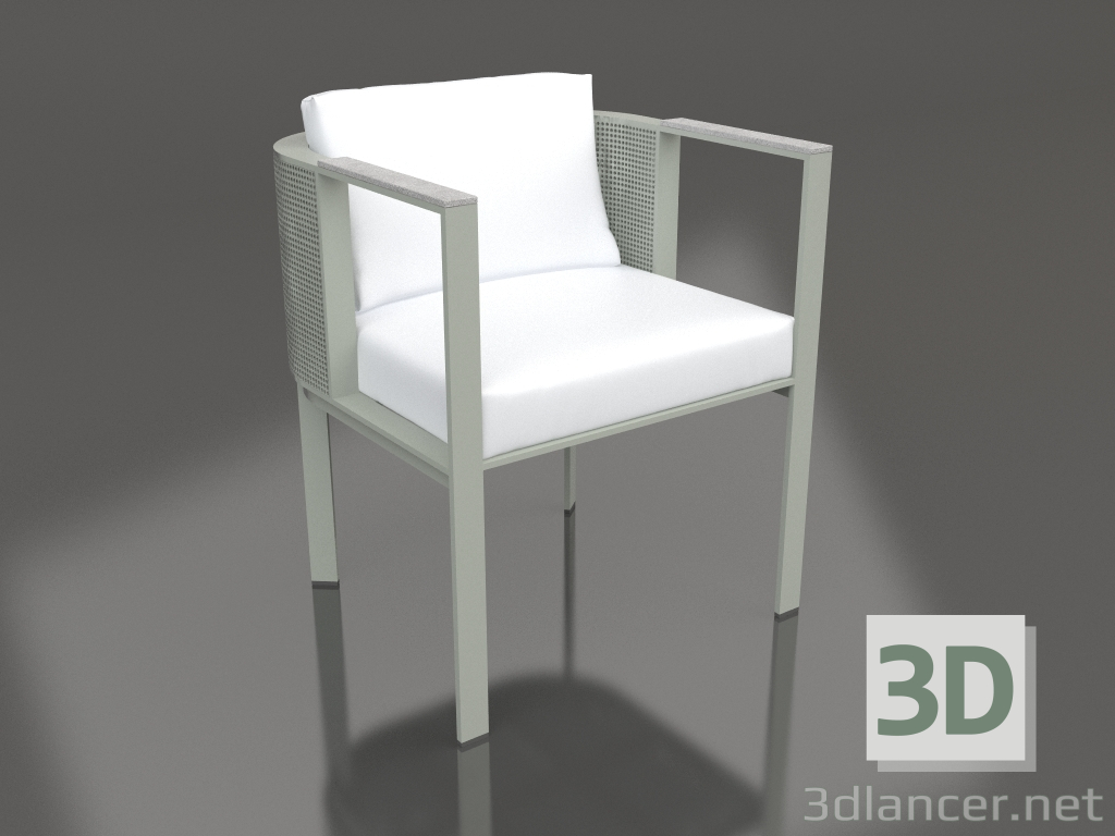 3d model Silla de comedor (Gris cemento) - vista previa