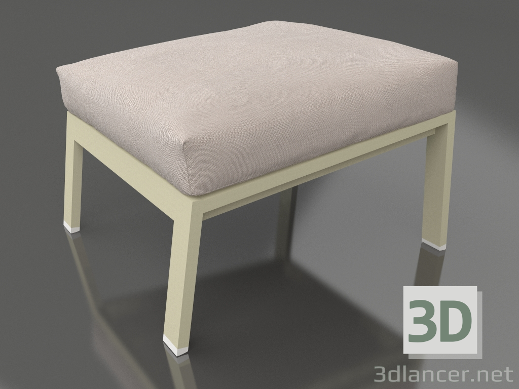 modèle 3D Pouf pour le repos (Or) - preview