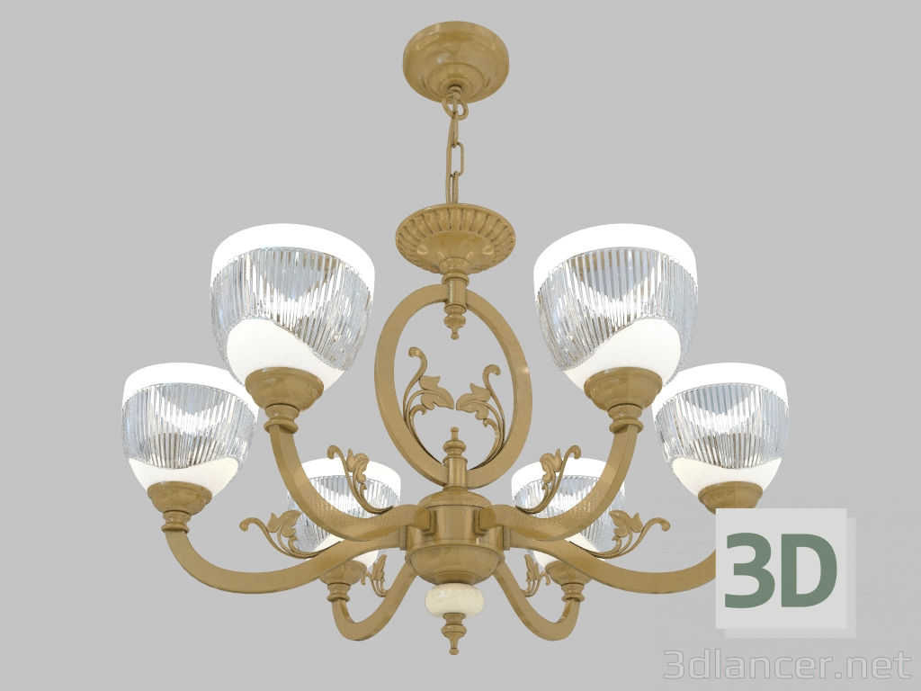 3d model Fixture (Chandelier) Piemont (3998 6) - preview