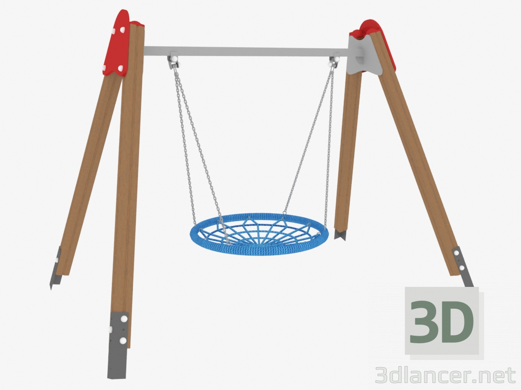 modello 3D Parco giochi altalena Nest (6315) - anteprima