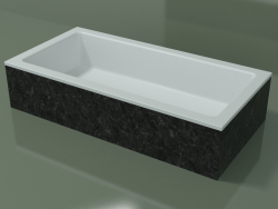 Lavabo sobre encimera (01R141101, Nero Assoluto M03, L 72, P 36, H 16 cm)