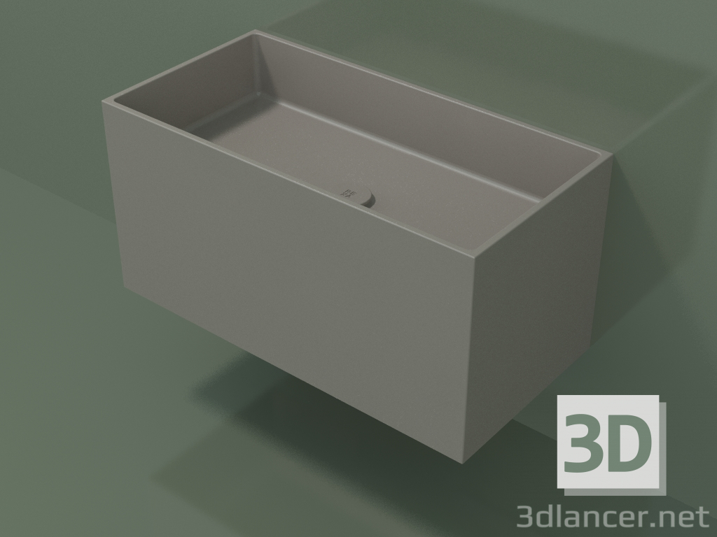 3d model Lavabo de pared (02UN42101, Clay C37, L 72, P 36, H 36 cm) - vista previa