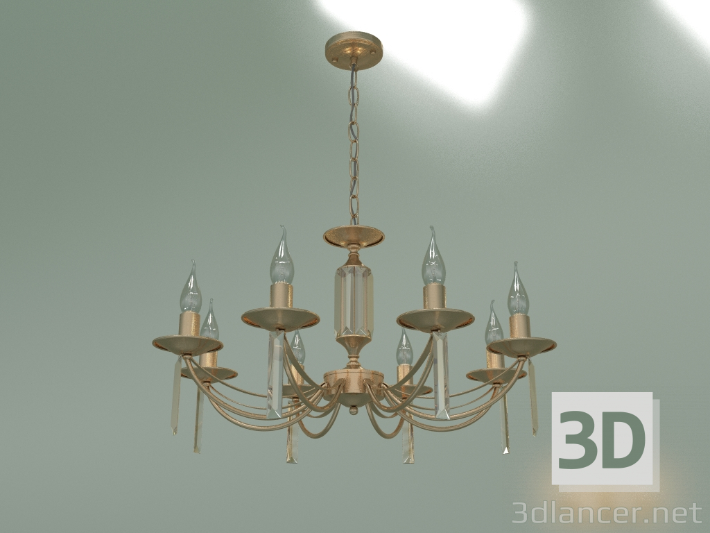 modèle 3D Lustre suspendu 60087-8 (bronze antique) - preview