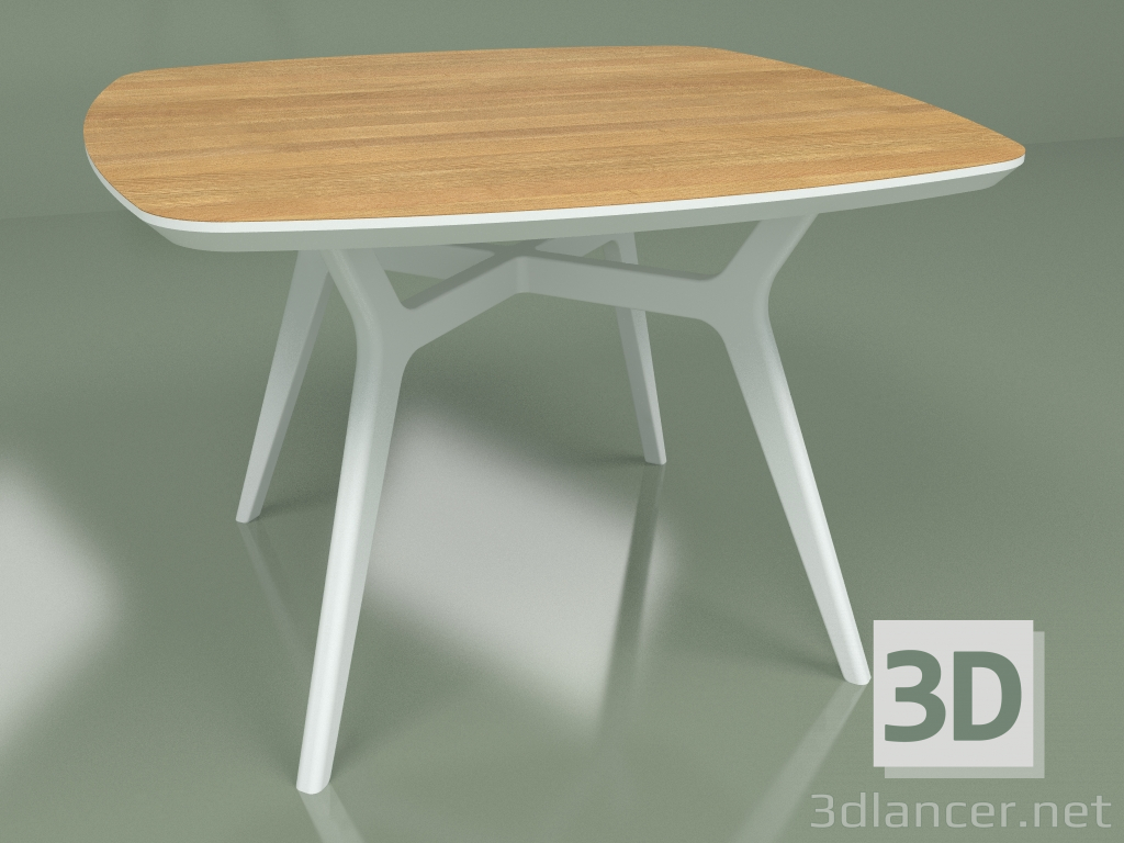 Modelo 3d Mesa de jantar Lars Oak (branca, 1100x1100) - preview