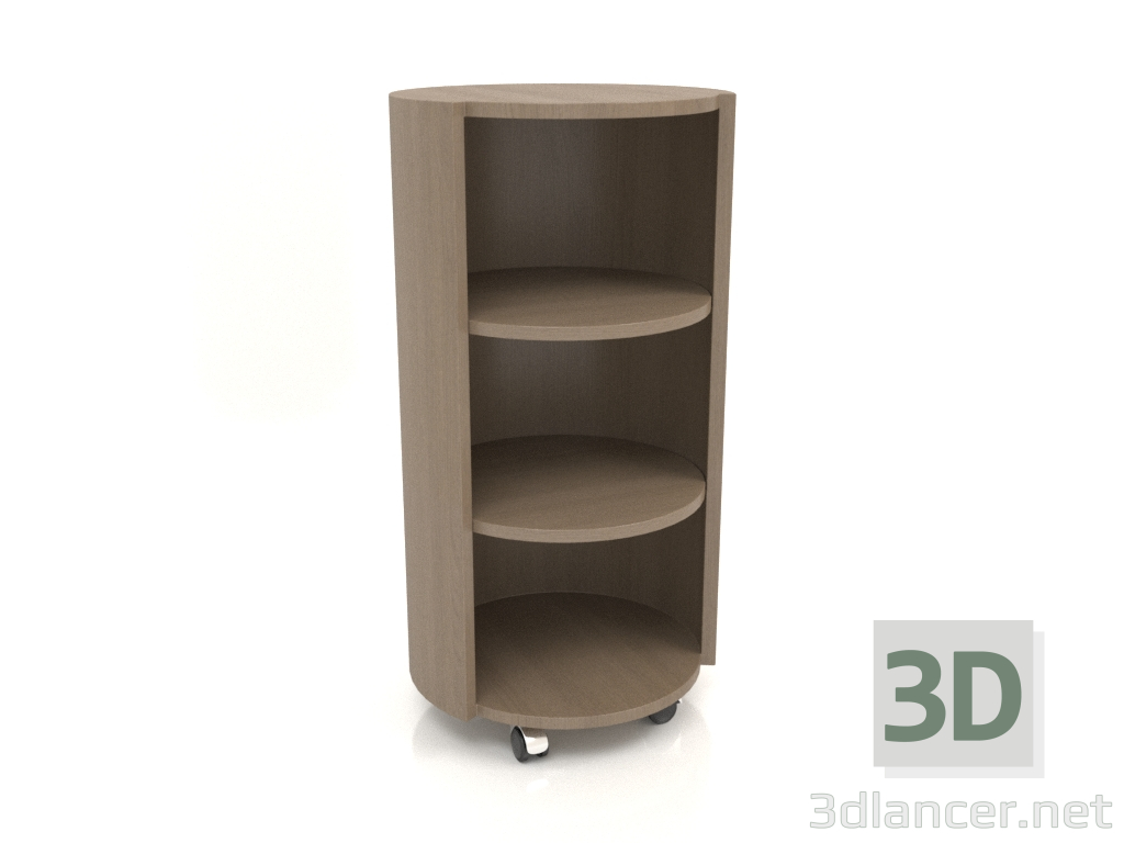 3d model Rack sobre ruedas TM 09 (D=503х981, gris madera) - vista previa