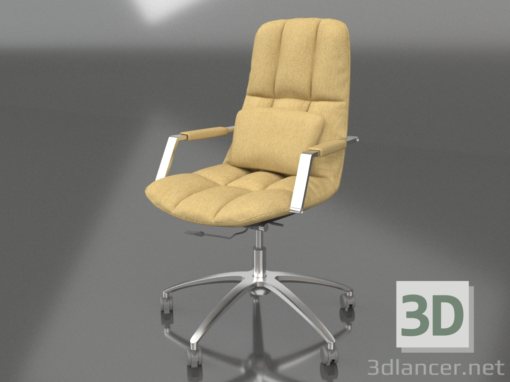 modello 3D Poltrona Taylor (giallo) - anteprima